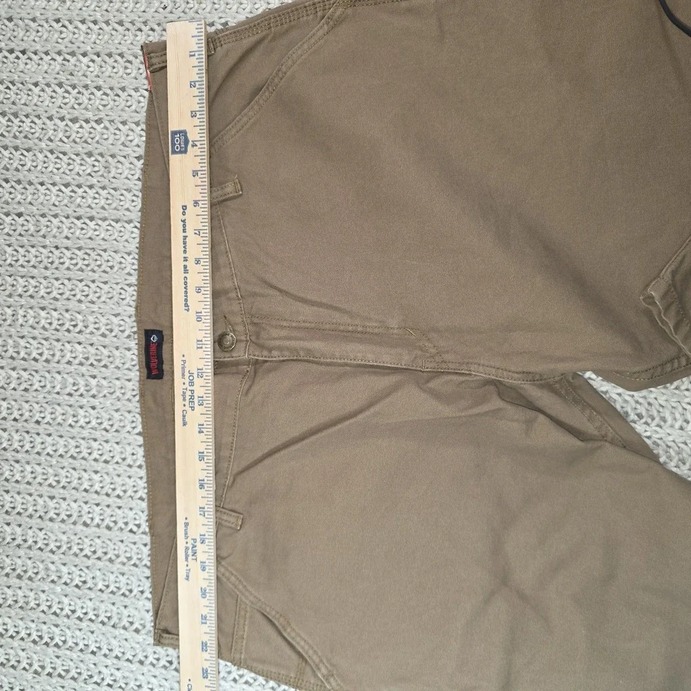 NWT Wolverine Hammerloop Carpenter Work Pants Men's 44x34 Beige Brown 100%cotton